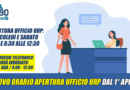 Nuovo Orario Ufficio URP